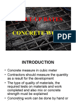 Built-Up Rates: Concrete Work