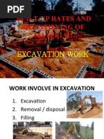 Built-Up Rates and Quantifying of Material: Excavation Work