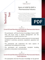 Principles of CGMP in Pharmaceutical Industries