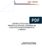 Instructivo de Pasantias Experiencia Laboral