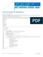 Exercice Langage C - Conjugaison PDF