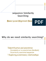 Sequence Similarity Searching: Basic Local Alignment Search Tool