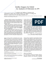 Reoperative Antireflux Surgery For Failed Fundoplication: An Analysis of Outcomes in 275 Patients