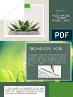 Module 2 - Notes Payable Debt Restructuring