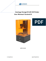 LONGER Orange10 LCD SLA 3D Printer User Manual v2.0