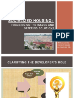 Socialized Housing:: Focusing On The Issues and Offering Solutions