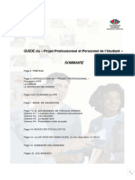 Guide Du Projet Professionnel Et Personnel de L'étudiant