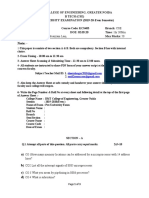 CSE PUT Paper Microprocessor