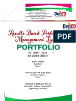 RPMS Portfolio COVER