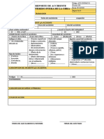 Formato de Incidentes, Accidentes