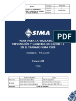 Plan para Vigil Prev y Control Sima Peru 2020