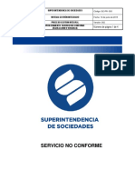 GC-PR-003 Servicio No Conforme