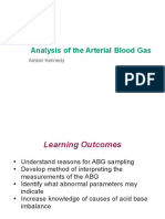 Analysis of The Arterial Blood Gas: Amber Kennedy