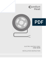 Electric Heating Cable Installation Instruction: CTAV-10/18