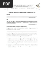 Contrat Gestion Modele