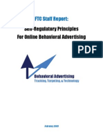 FTC - Behavioral Advertising, Self-Regulation Principles