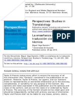 La Enseñanza de La Traducción Científica y Técnica Miguel Vega Expósito