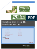 Coca Cola Goes Green: The Launch of Coke Life: Team Group 4