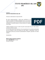 Carta de Renuncia Ips