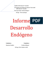 República Bolivariana de Venezuela DESARROLLO ENDOGENO