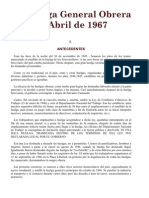 La Huelga General Obrera de Abril de 1967. Salvador Cayetano Carpio