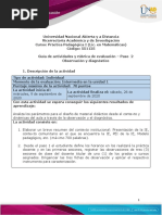 Guia de Actividades y Rúbrica de Evaluación - Unidad 1 - Paso 2 - Observación y Diagnóstico