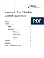 EMBO Short-Term Fellowships: Application Guidelines