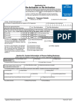 DT-1016 De-Activation and Re-Activation