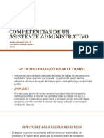 Competencias Asistente Administrativo