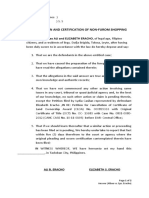 Verification and Certification of Non-Furom Shopping: Ali B. Eracho Elizabeth S. Eracho