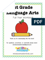 1st Grade Language Arts: Full Year Workbook