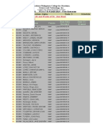 No ID No. Name Course Date Subj Enrolled Date CC Printed: List of Students Enrolled