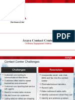 Avaya Contact Center: Customer Engagement Solution