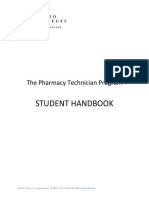 Student Handbook: The Pharmacy Technician Program