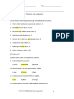 Unit Test 2: Answer All Thirty Questions. There Is One Mark Per Question