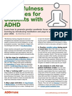 5 Mindfulness Exercises For Students With ADHD PDF