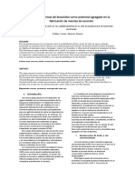 ARTICULO-Uso de Cenizas de Biosolidos Como Potencial Agregado en La Fabricación de Mezclas de Concreto y Ladrillos de Hormigón