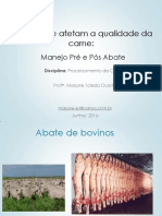 Abate de Bovinos Suínos e Aves