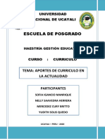 Aportes Del Curriculo en La Actualidad PDF