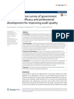 A Comprehensive Survey of Government Auditors Self Efficacy and Professional Development For Improving Audit Quality