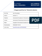 Double Sideband Suppressed Carrier Telemetry System