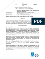 2015-00047-00. Sentencia Niega Contrato Realidad DPS CARLOS MESTRE