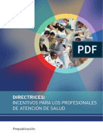 TEMA 7 - Incentivos para Profesionales de Salud