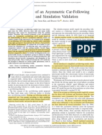 Development of An Asymmetric Car-Following Model and Simulation Validation