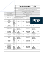 Tanrub Linings PVT LTD: Nozzle Marking Dimension Report