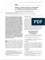 Determination of Phytase Activity in Feed by A Colorimetric Enzymatic Method: Collaborative Interlaboratory Study