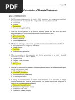 PAS 1 Presentation of Financial Statements: Quiz 1: Multiple Choice