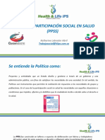 Política de Participación Social en Salud (PPSS)