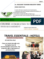 ITTM-PPT-Week-3 - RELEVANT TOURISM INDUSTRY TERMS - Odp