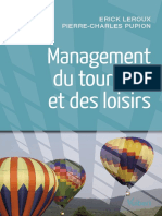 Management Du Tourisme Et Des Loisirs: Erick Leroux Pierre-Charles Pupion